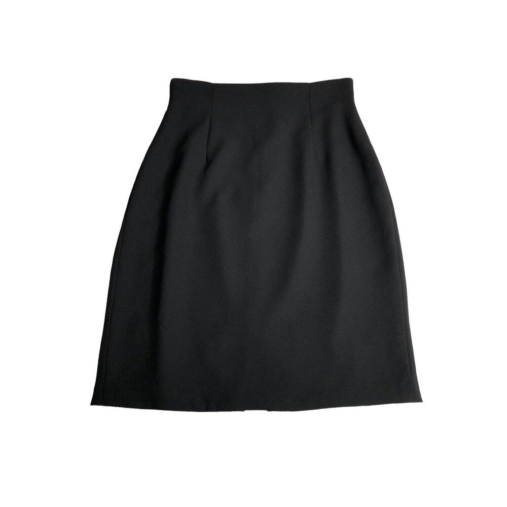 Vintage 90s Cignal Pencil Skirt Womens 6 Black Lined Corporate Goth Academia USA